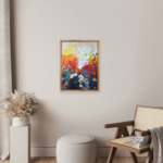 Värviline abstraktne maal