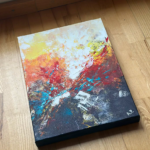 Värviline abstraktne maal