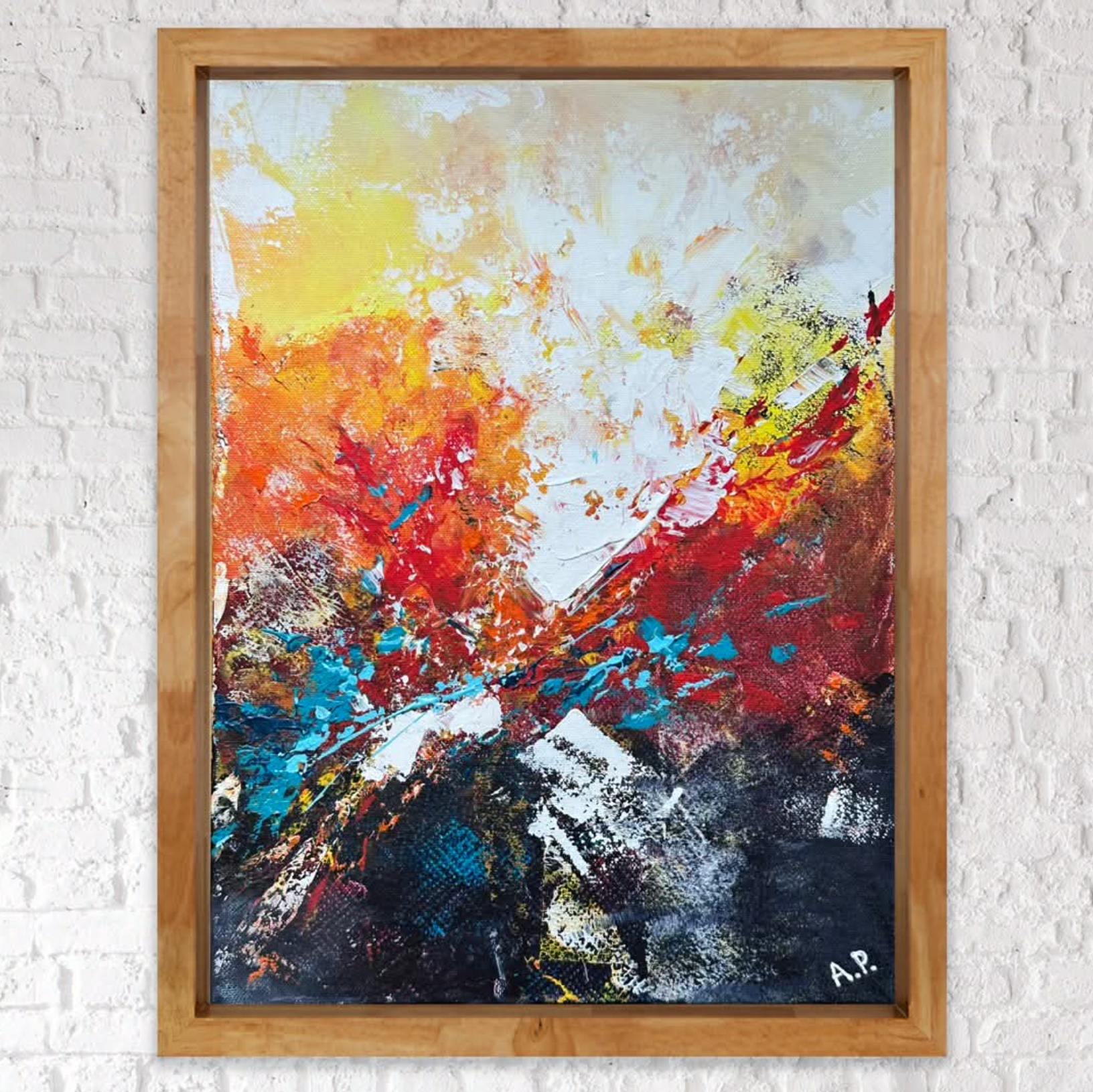 Värviline abstraktne maal