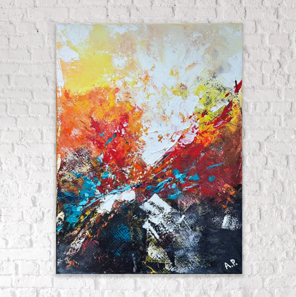 Värviline abstraktne maal