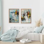 Abstract art By the lake togehter